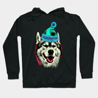 Christmas Siberian Husky Hoodie